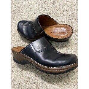 Josef Seibel Womens Black Leather Clog Carole (56308) EU 36 US 5-5.5